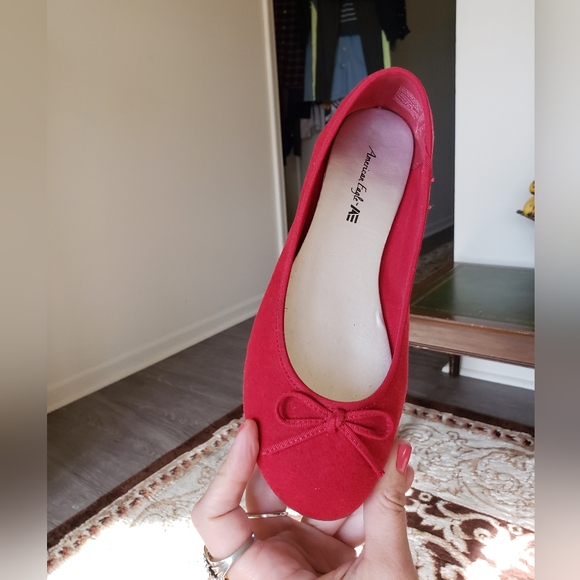 NWOT AE  Dorothy ruby red slipper shoes - Picture 10 of 16